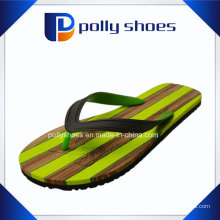 Herren Green Strap Flat Flip Flop Sandalen Neu